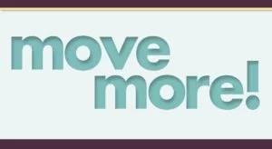 graphic that says move more