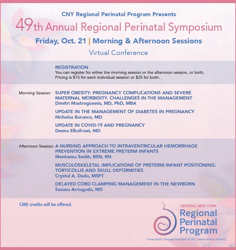 49th Annual Regional Perinatal Symposium Crouse Health