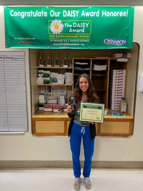 Daisy Nursing Excellence Award Presented To Brianna Sgroi Rn Crouse